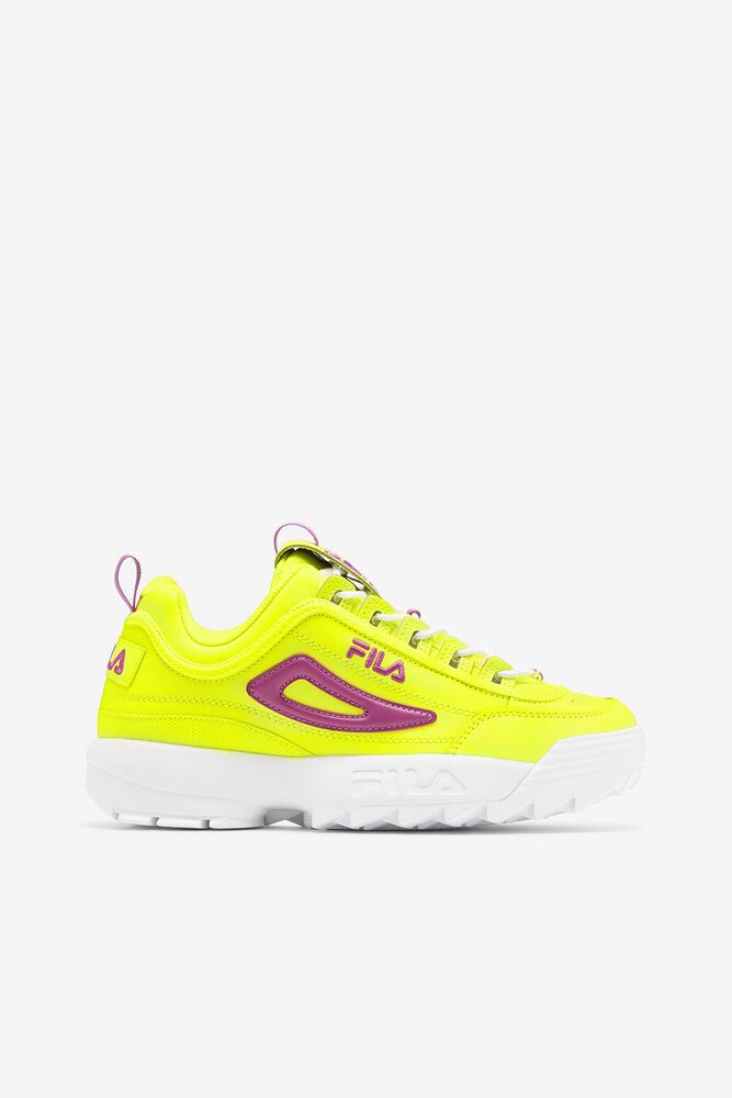 Fila Trainers Womens Yellow Disruptor 2 Premium - Ireland 01978-ZIUE